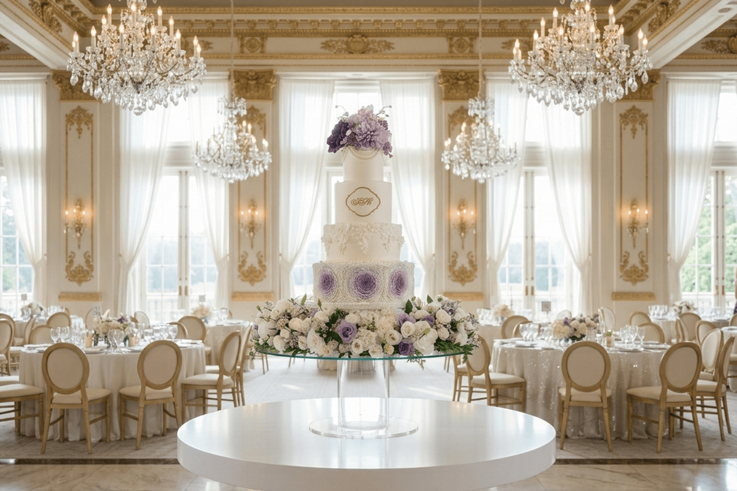 Handgefertigte Hochzeitstorte in Pink mit Zuckerdekor und Cakepops Wien Cupcakes Manufaktur