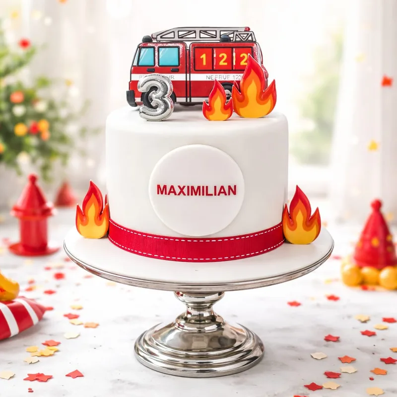 Kindertorte „Feuerwehrauto“