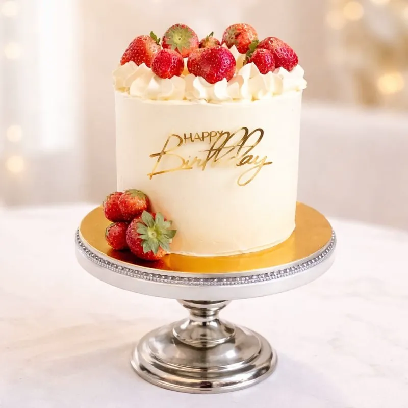 Buttercream Strawberry Cake