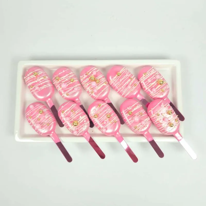 Cakesicles Pink and Gold