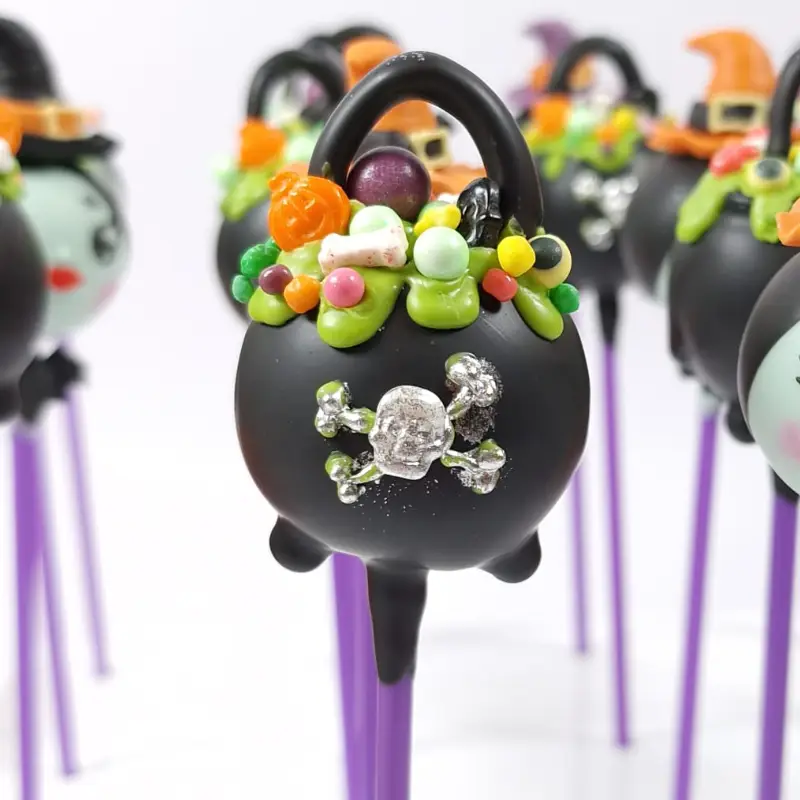 Halloween Cakepop Hexenkessel