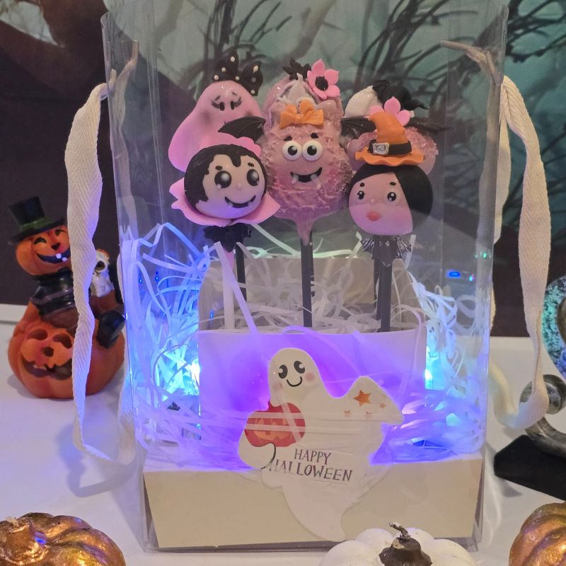 Halloween Cakepop Monster Geschenk Box