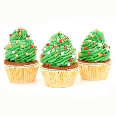 Weihnachtscupcake Bäumchen 3 Stück