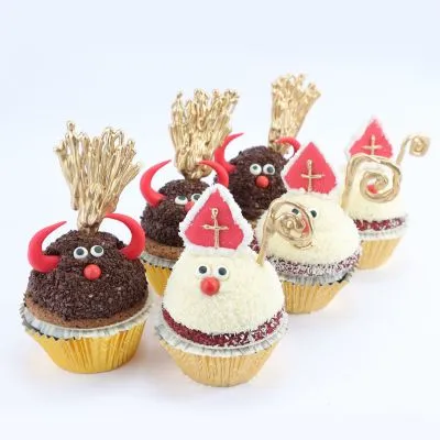Weihnachts Cupcakes Nikolo & Krampus