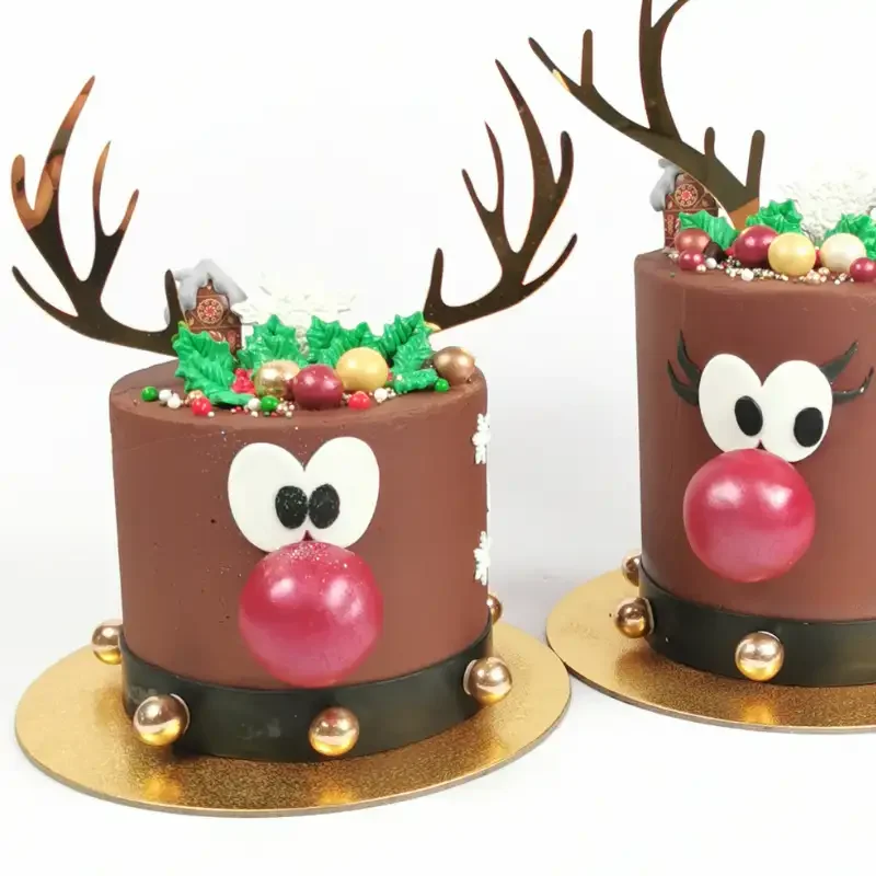 Weihnachtstorte Rentier Schoko